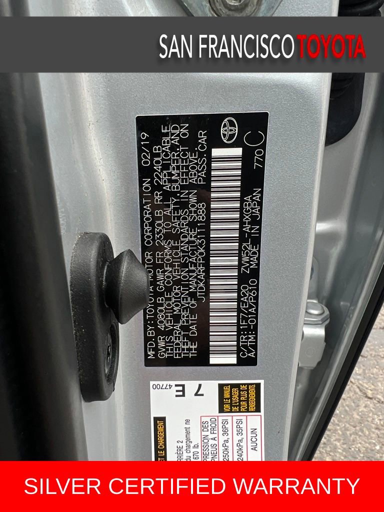 Certified 2019 Toyota Prius Prime Premium image 36