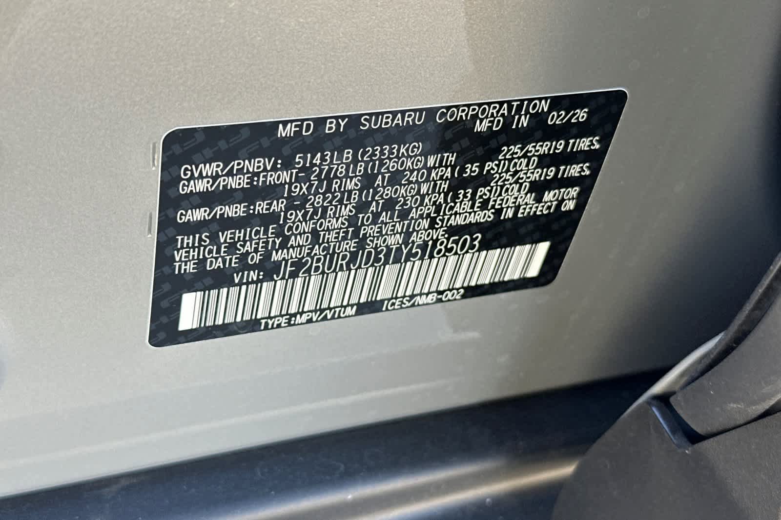 New 2026 Subaru Outback Touring XT AWD/4WD image 35