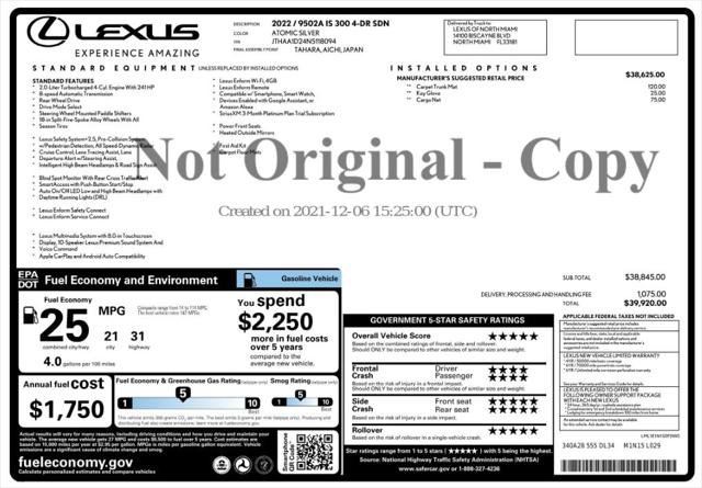 Used 2022 Lexus IS 300 RWD image 4