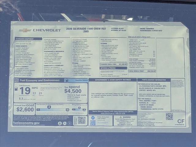 New 2026 Chevrolet Silverado 1500 RST w/ RST Select Package image 18