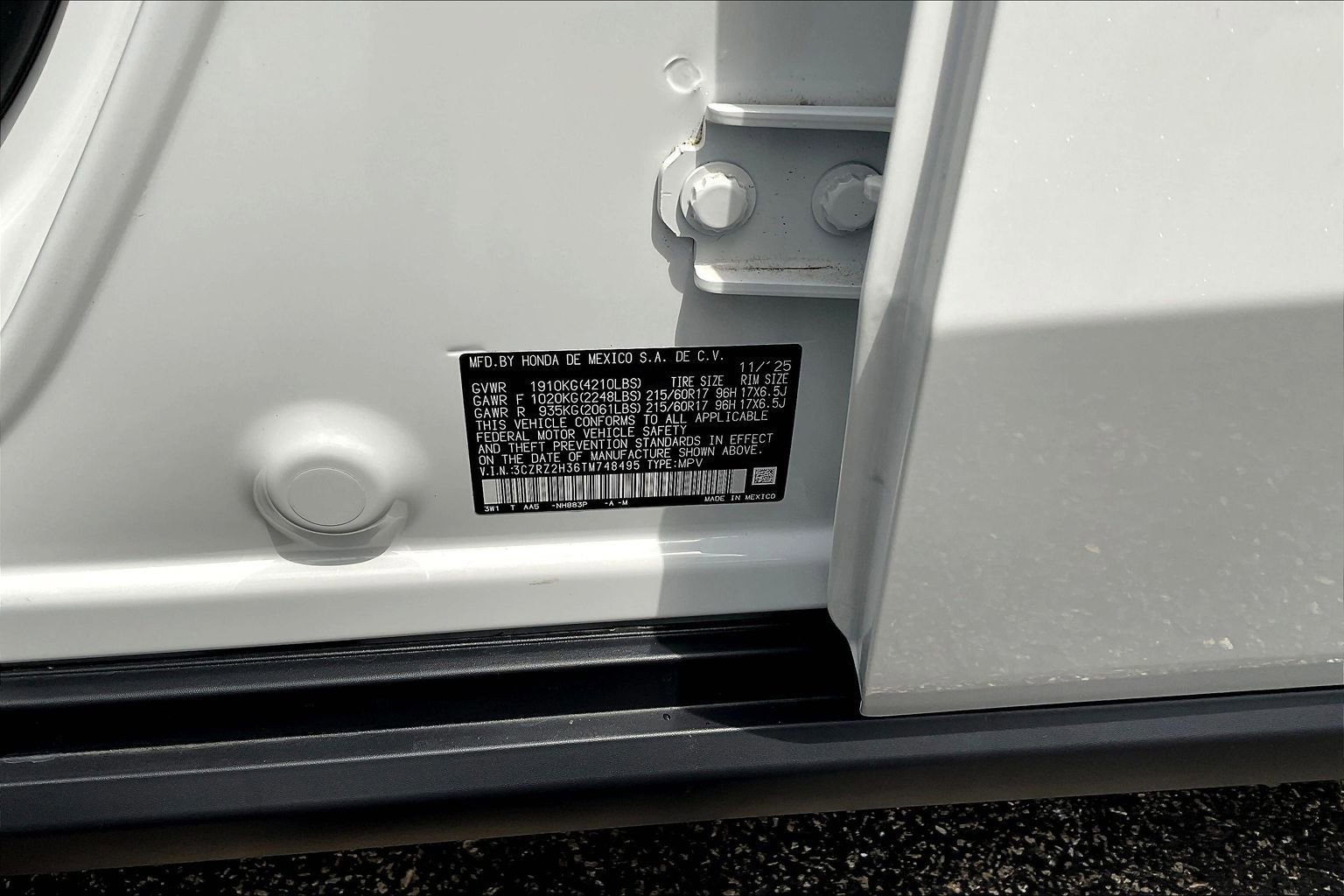 Used 2026 Honda HR-V LX image 18