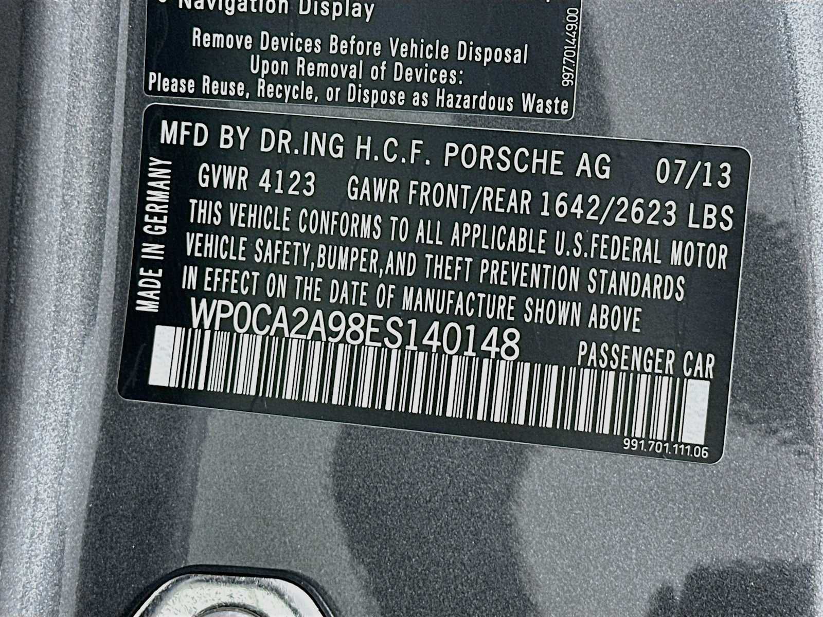 Certified 2014 Porsche 911 Carrera RWD image 30