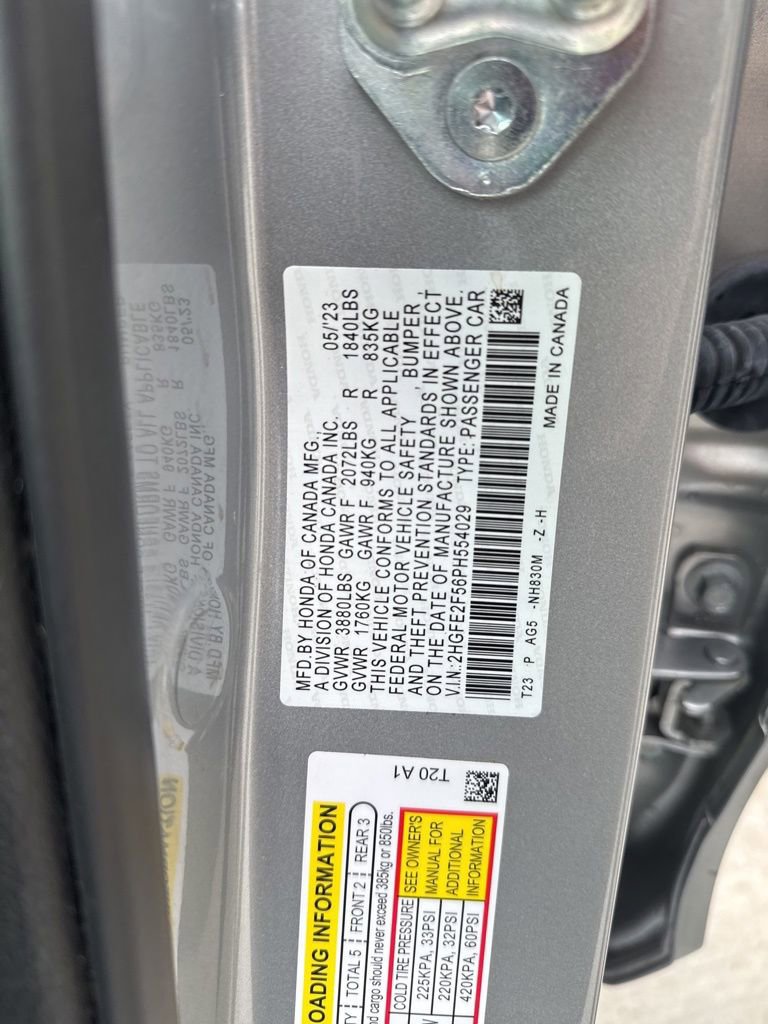 Certified 2023 Honda Civic Sport image 23