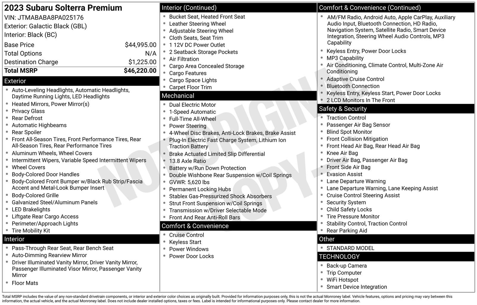 Certified 2023 Subaru Solterra AWD image 30