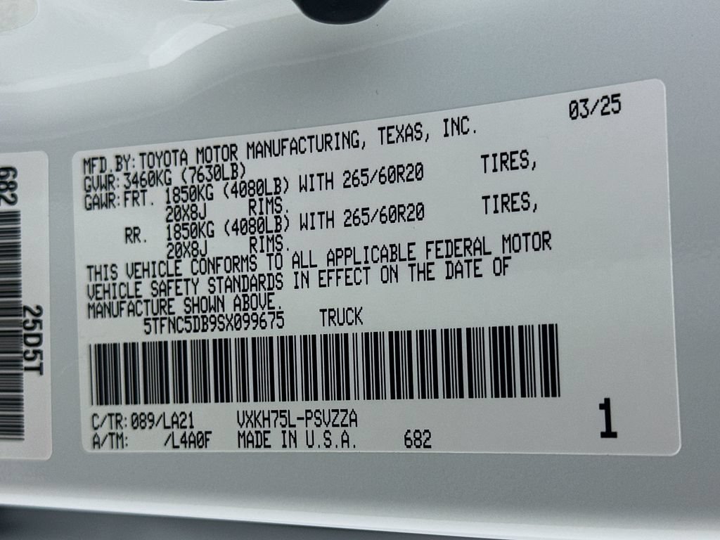 Certified 2025 Toyota Tundra Platinum AWD/4WD image 19