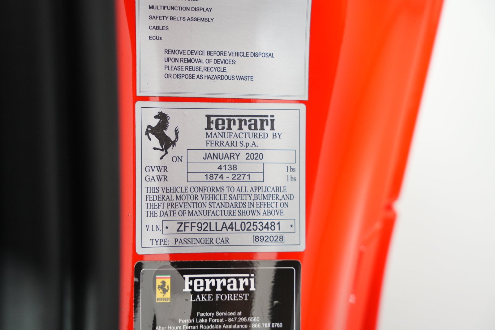 Used 2020 Ferrari F8 Tributo RWD image 45