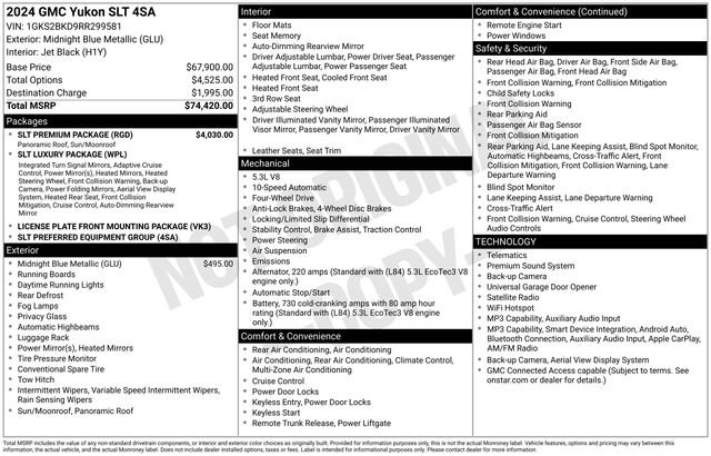 Certified 2024 GMC Yukon SLT w/ SLT Premium Package AWD/4WD image 32