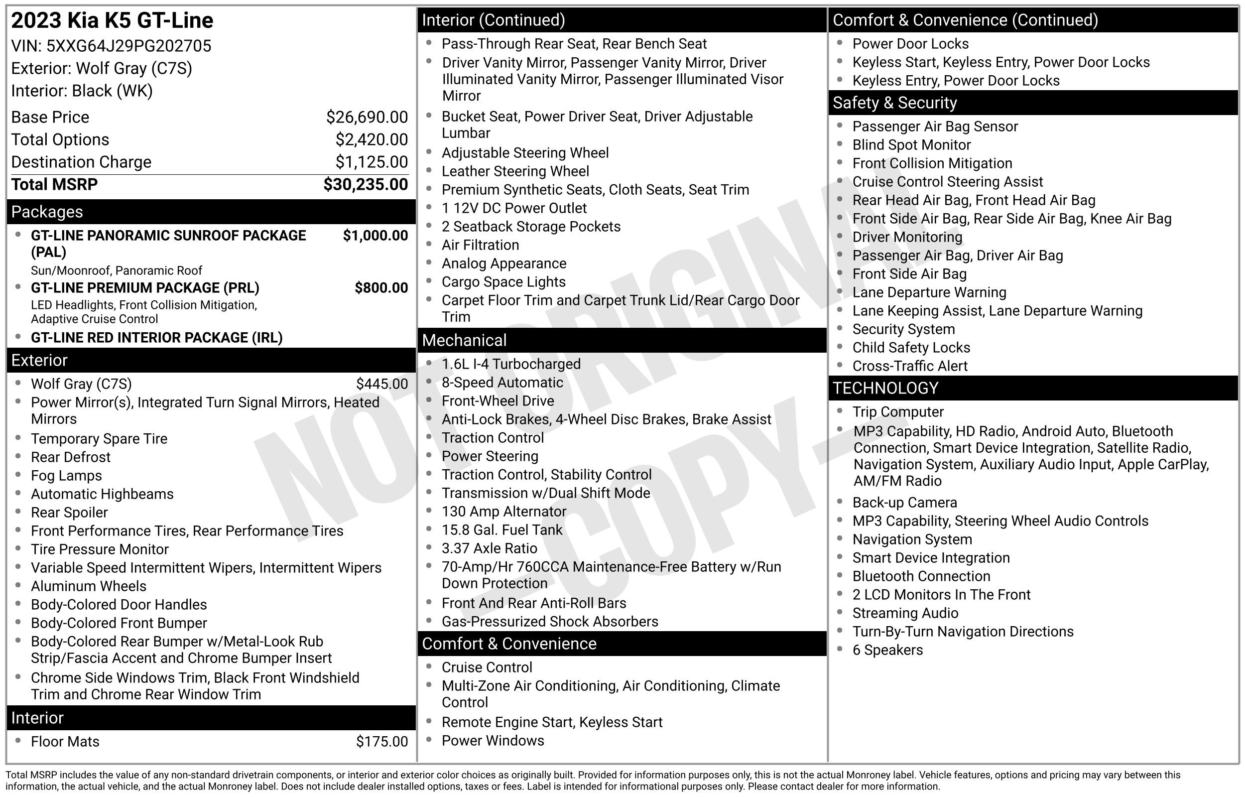 Used 2023 Kia K5 GT-Line FWD image 2