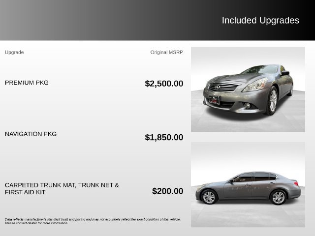 Used 2012 INFINITI G37 Journey w/ Premium Pkg RWD image 9