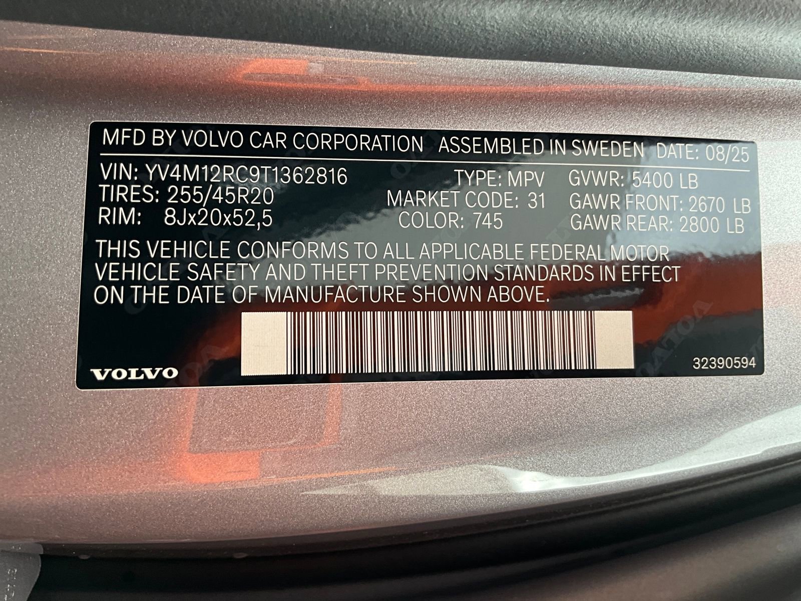 New 2026 Volvo XC60 B5 Plus w/ Protection Package Premier image 36