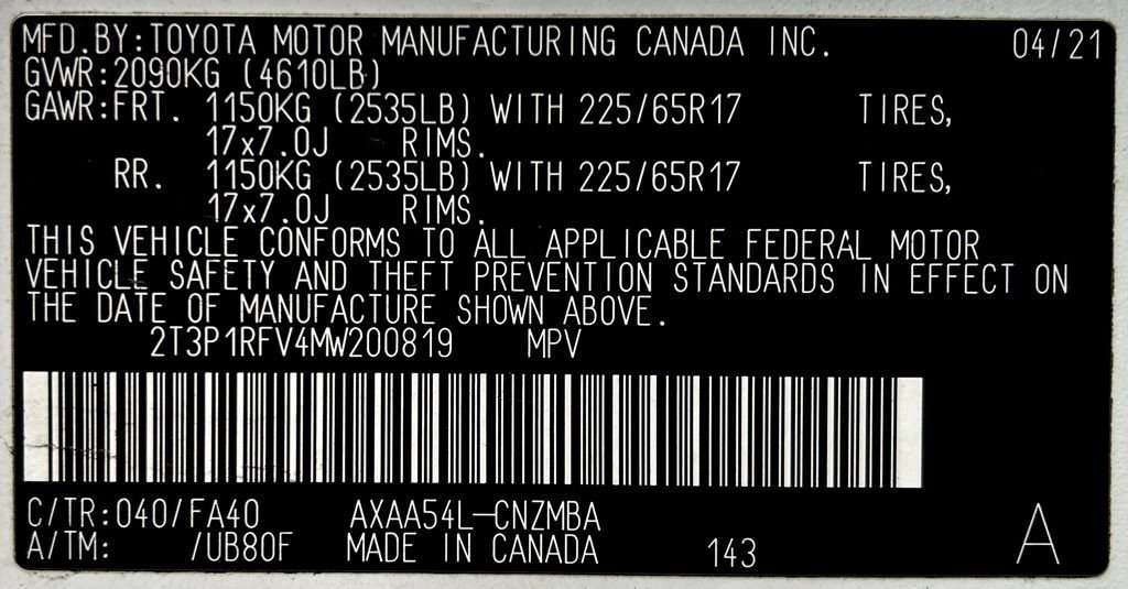 Certified 2021 Toyota RAV4 XLE image 23