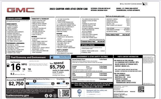 Used 2023 GMC Canyon AT4X AWD/4WD image 22