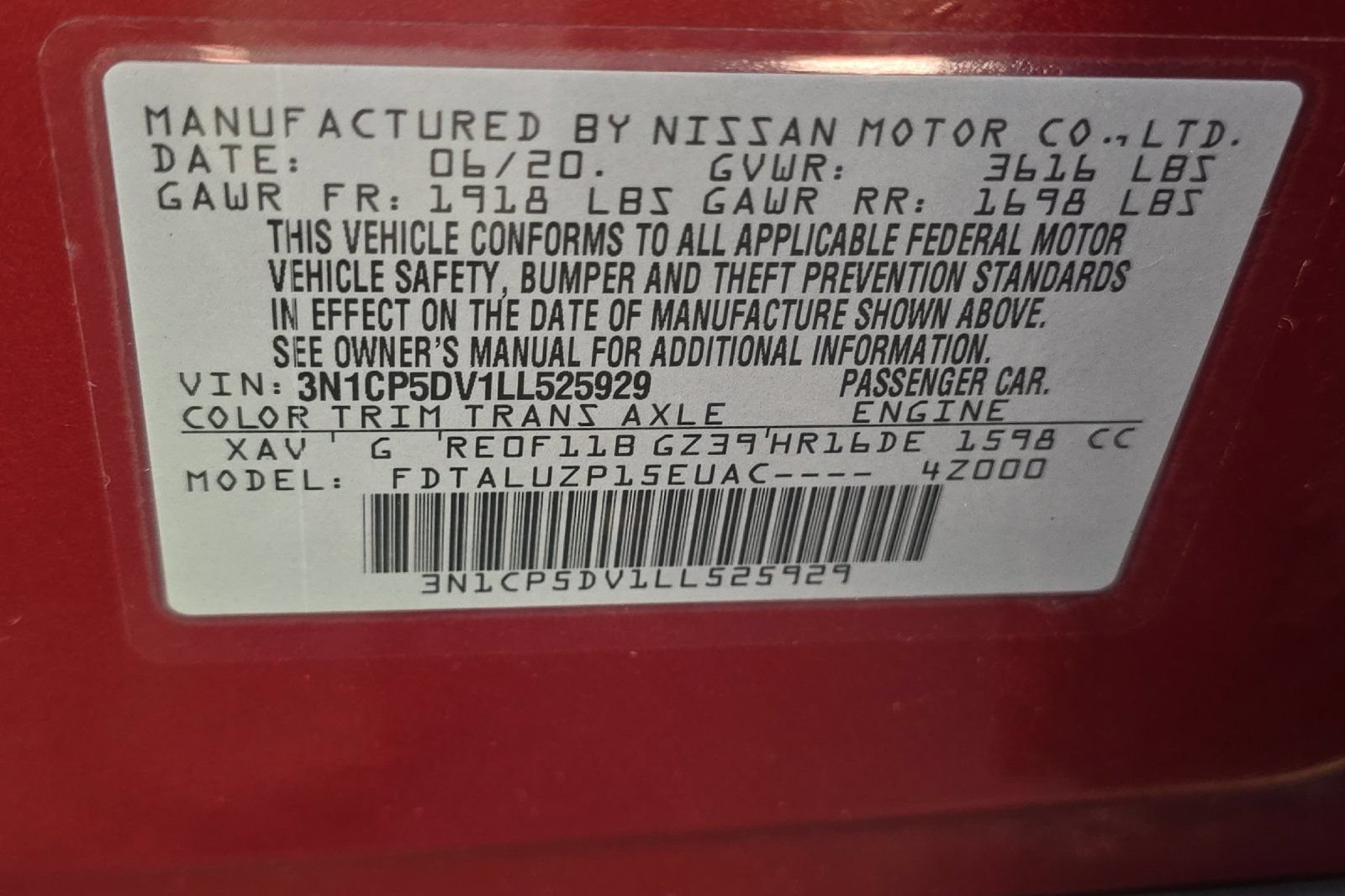 Used 2020 Nissan Kicks SR w/ SR Premium Package FWD image 29