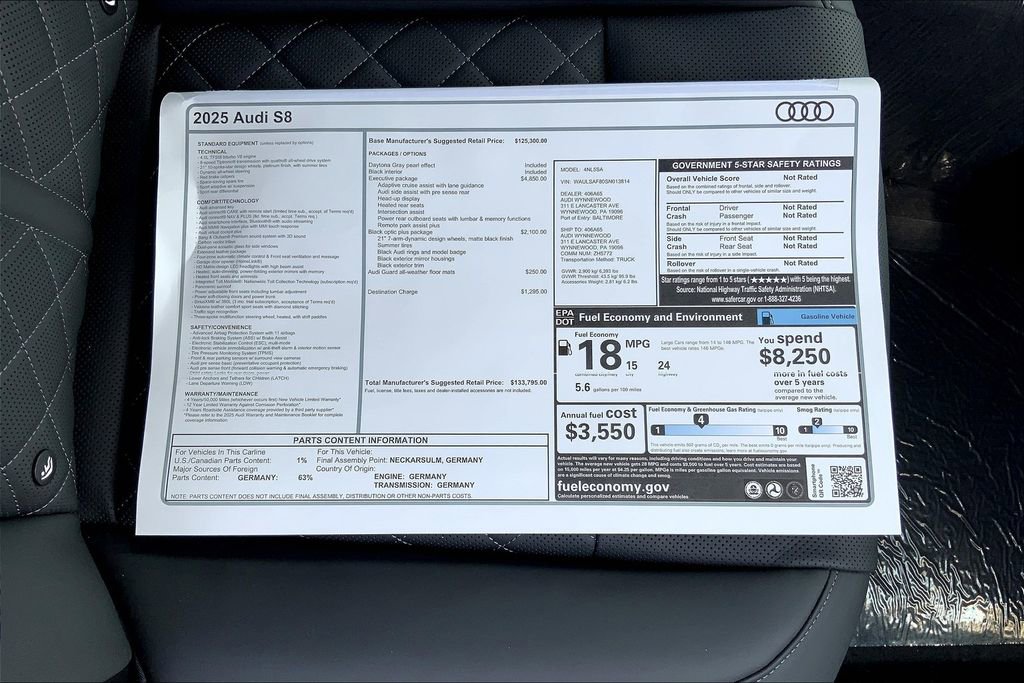 New 2025 Audi S8 image 18