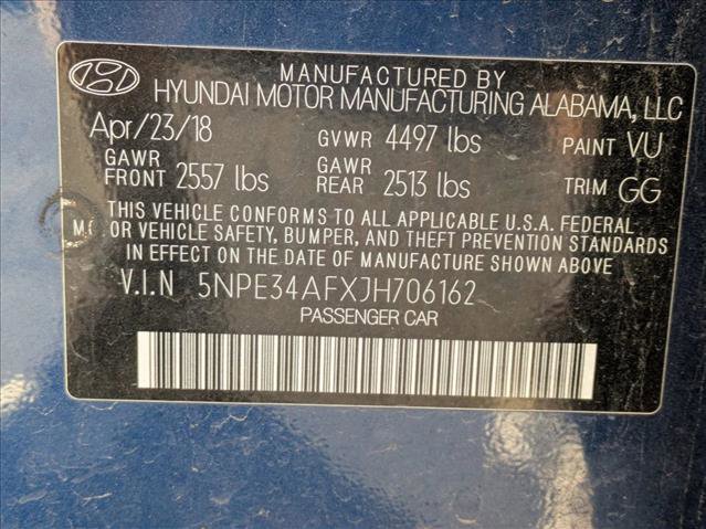 Used 2018 Hyundai Sonata Limited w/ Ultimate Package 07 image 14