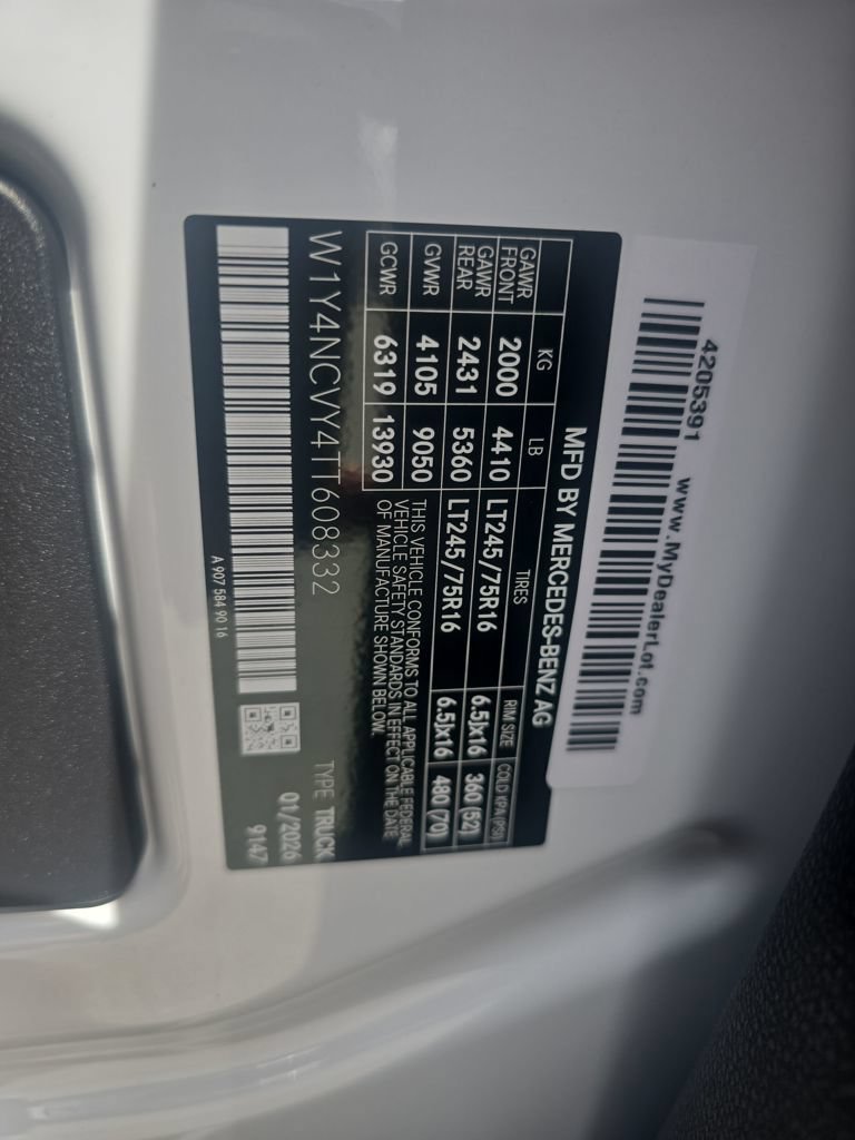 New 2026 Mercedes-Benz Sprinter 2500 image 28