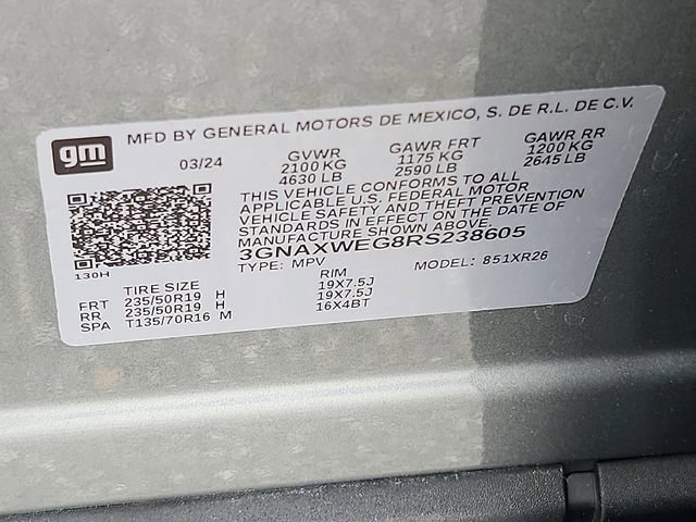 Used 2024 Chevrolet Equinox RS w/ RS Leather Package AWD/4WD image 27