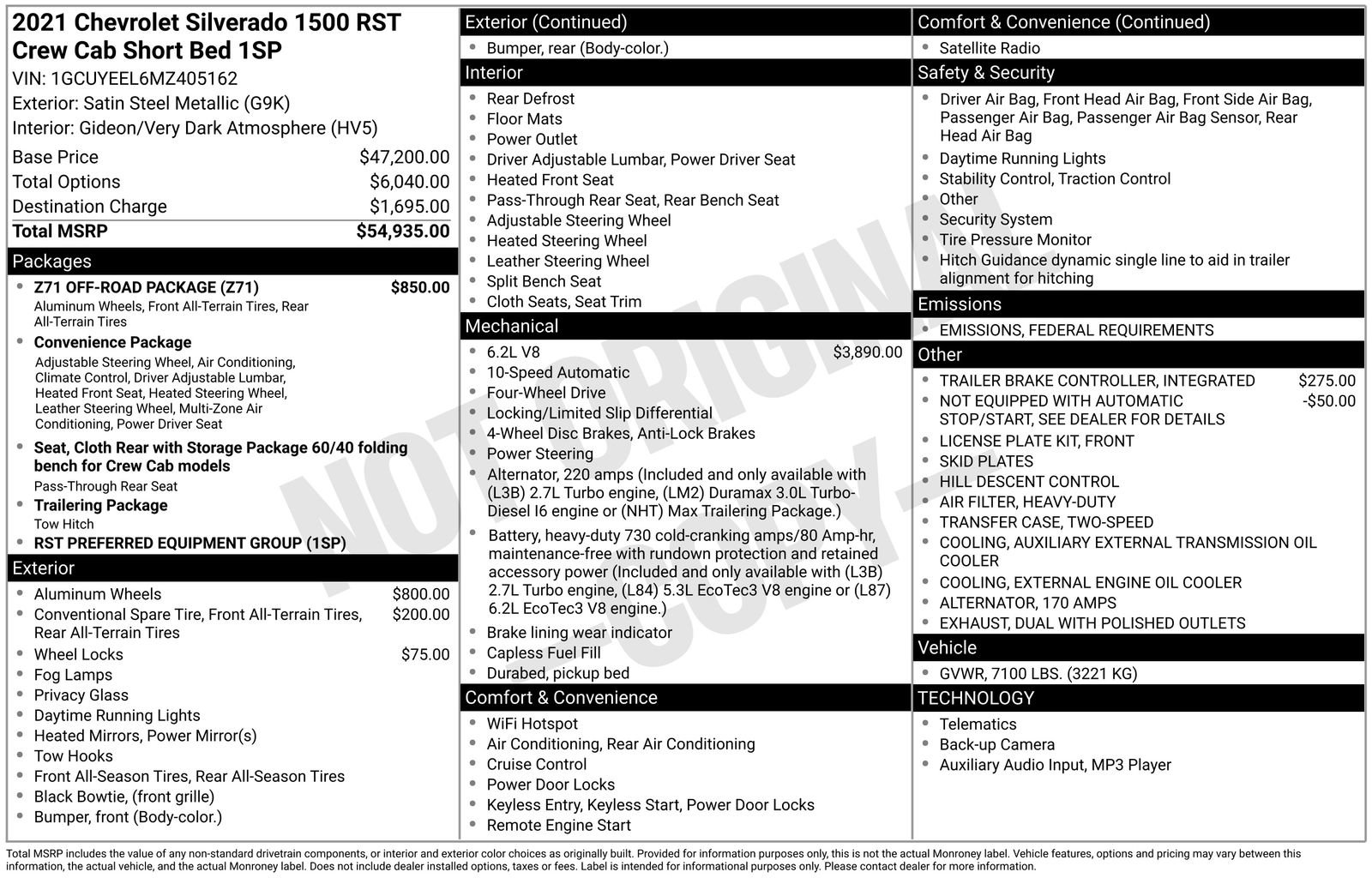 Used 2021 Chevrolet Silverado 1500 RST w/ Z71 Off-Road Package image 39