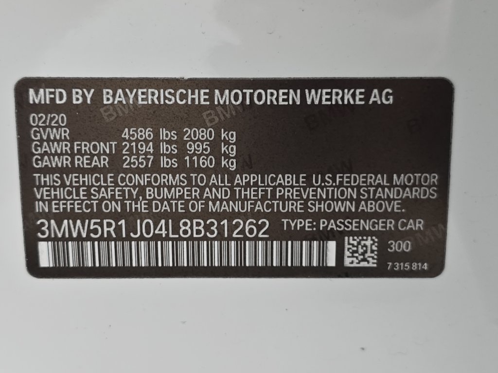 Certified 2020 BMW 330i Sedan w/ M Sport Package RWD image 34