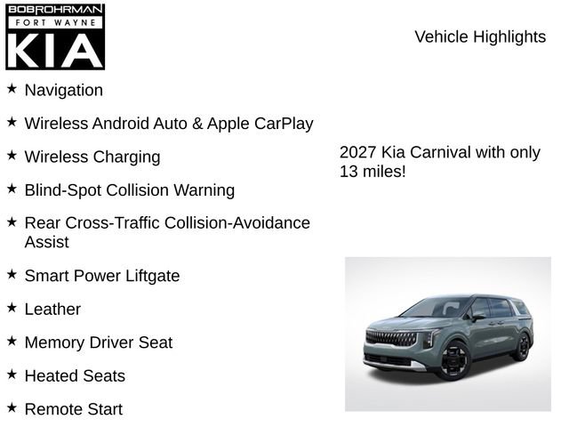 New 2027 Kia Carnival EX FWD image 7