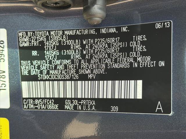 Used 2013 Toyota Sienna LE w/ Towing Pkg FWD image 28