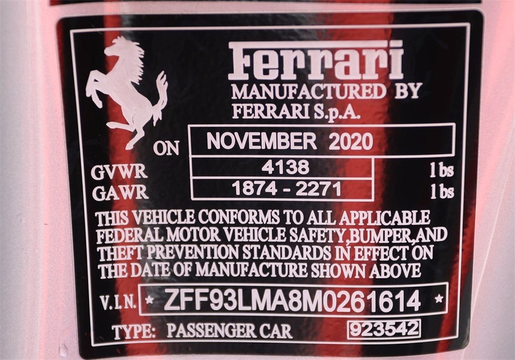 Certified 2021 Ferrari F8 Tributo image 51