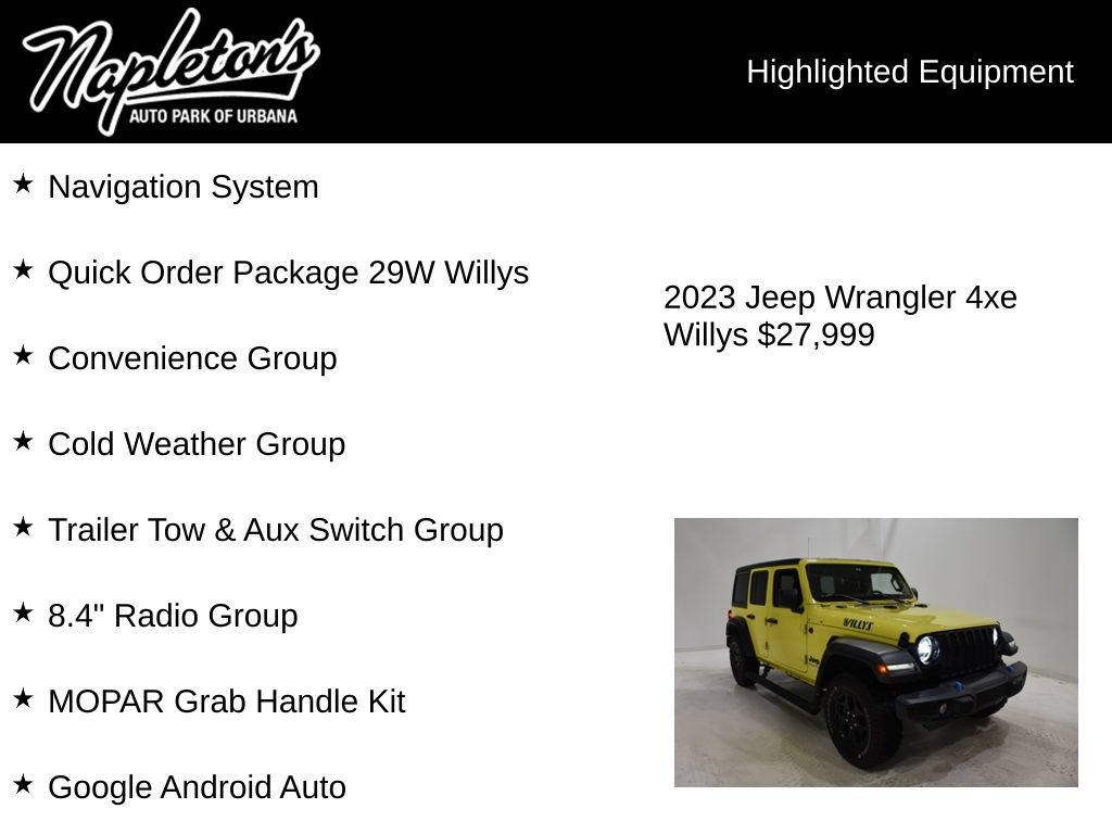 Used 2023 Jeep Wrangler Unlimited w/ Cold Weather Group AWD/4WD image 15