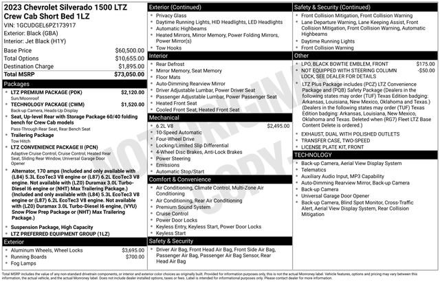 Certified 2023 Chevrolet Silverado 1500 LTZ w/ LTZ Premium Package AWD/4WD image 32