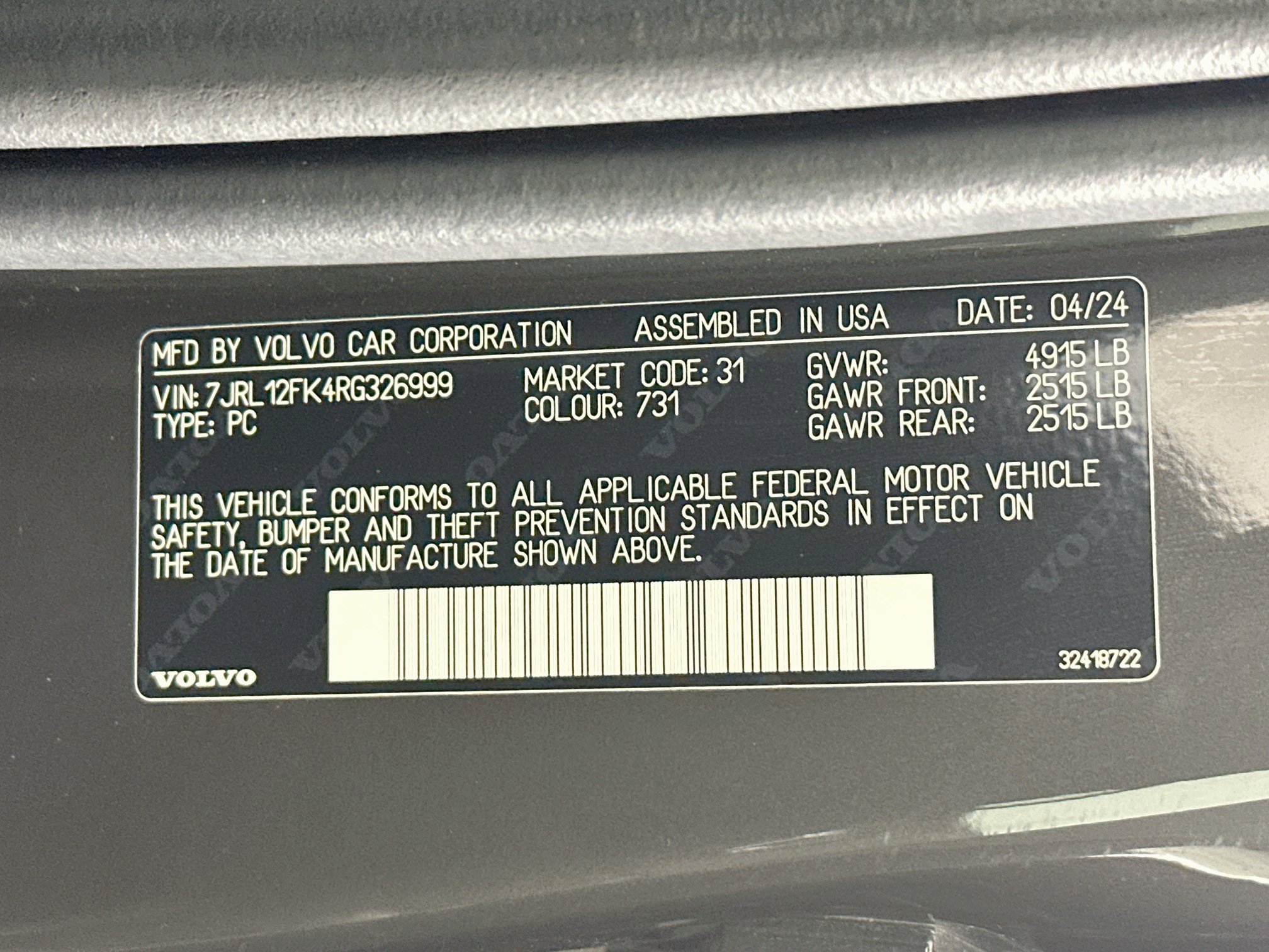 Used 2024 Volvo S60 B5 Core FWD image 12