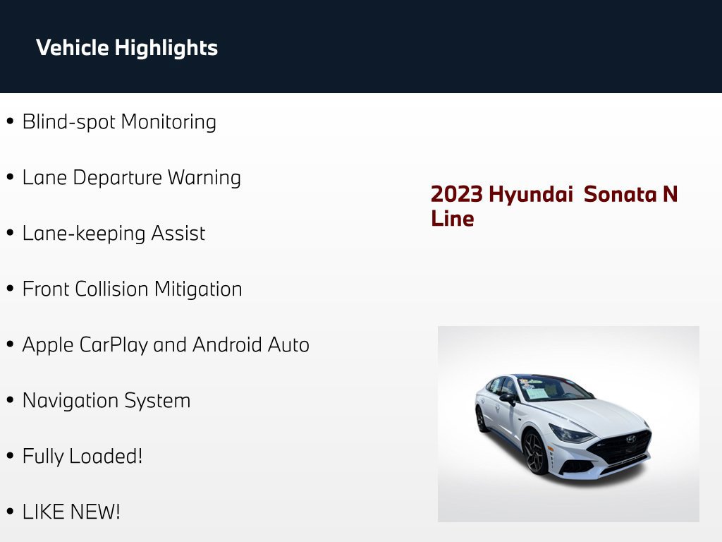 Used 2023 Hyundai Sonata N Line w/ Cargo Package FWD image 62