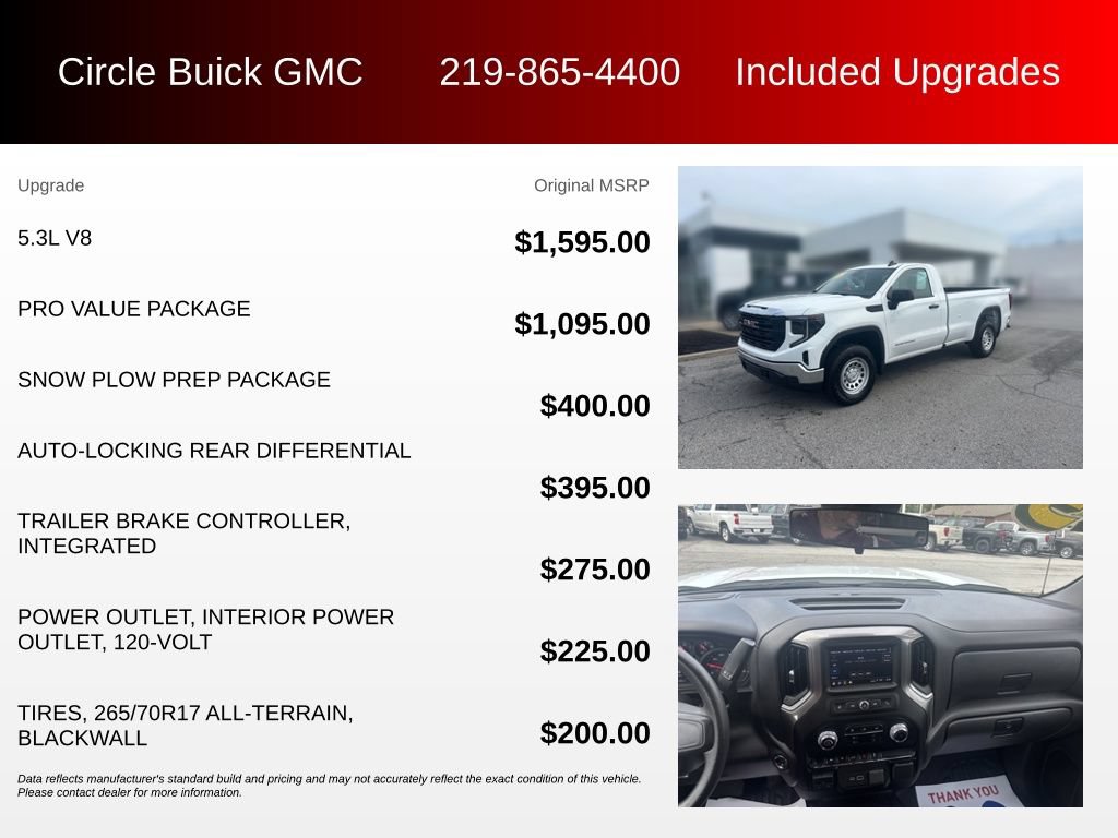 Used 2025 GMC Sierra 1500 Pro w/ Pro Value Package AWD/4WD image 3