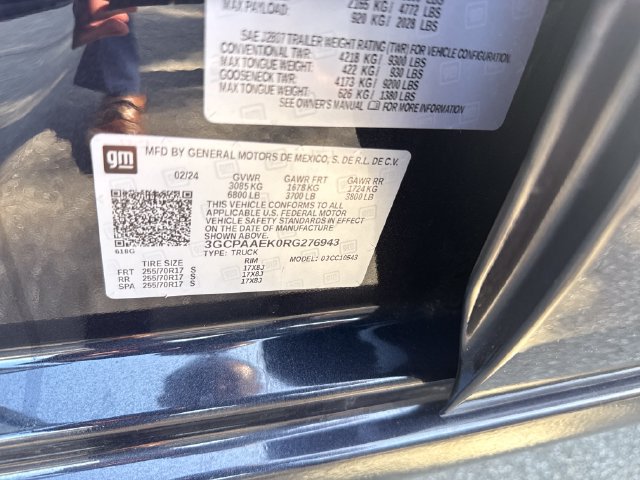 Used 2024 Chevrolet Silverado 1500 W/T w/ WT Convenience Package RWD image 29
