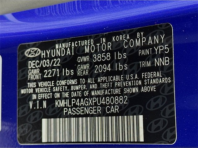 Used 2023 Hyundai Elantra Limited w/ Cargo Package image 16