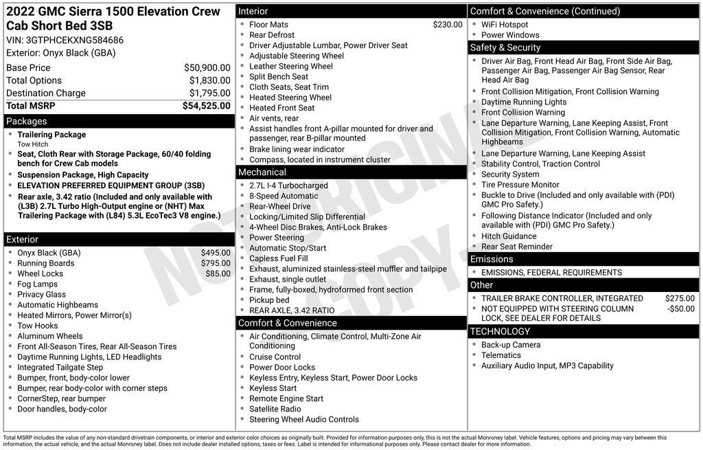 Used 2022 GMC Sierra 1500 Elevation image 6