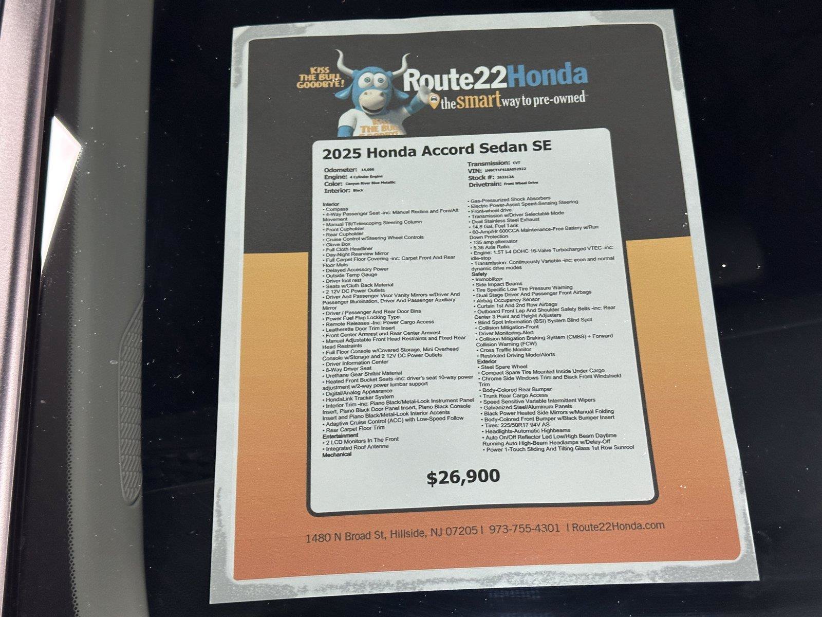 Certified 2025 Honda Accord SE image 40