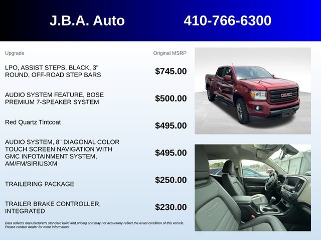 Used 2018 GMC Canyon All Terrain w/ Trailering Package AWD/4WD image 5