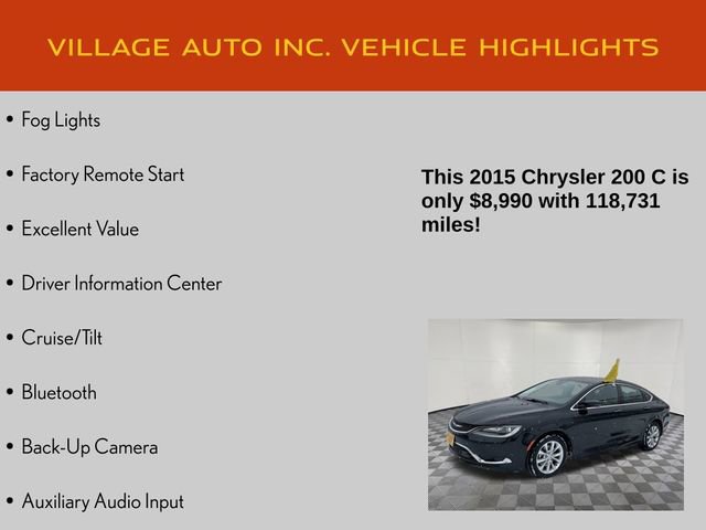 Used 2015 Chrysler 200 C w/ Navigation & Sound Group I image 14