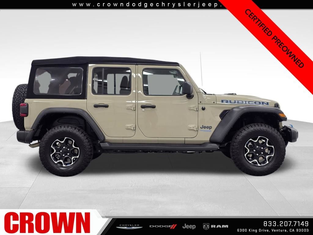 Certified 2022 Jeep Wrangler Unlimited Rubicon 4xe w/ Safety Group image 8