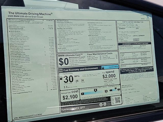 New 2026 BMW 228i xDrive w/ Technology Package AWD/4WD image 23