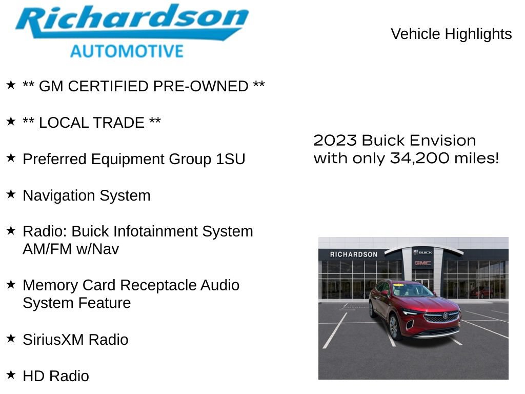 Used 2023 Buick Envision Avenir AWD/4WD image 10
