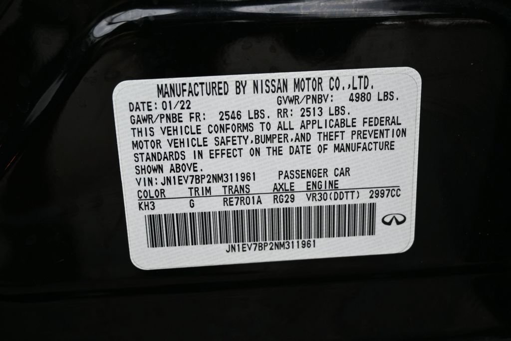 Used 2022 INFINITI Q50 Luxe w/ Cargo Package RWD image 40