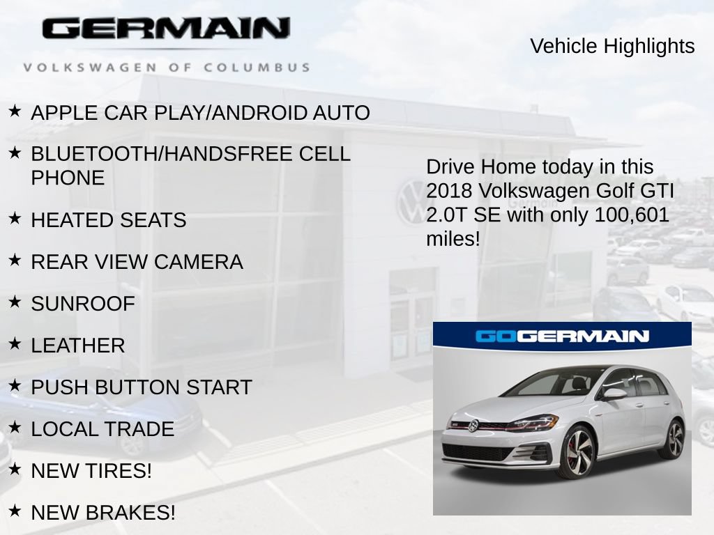 Used 2018 Volkswagen GTI SE FWD image 5