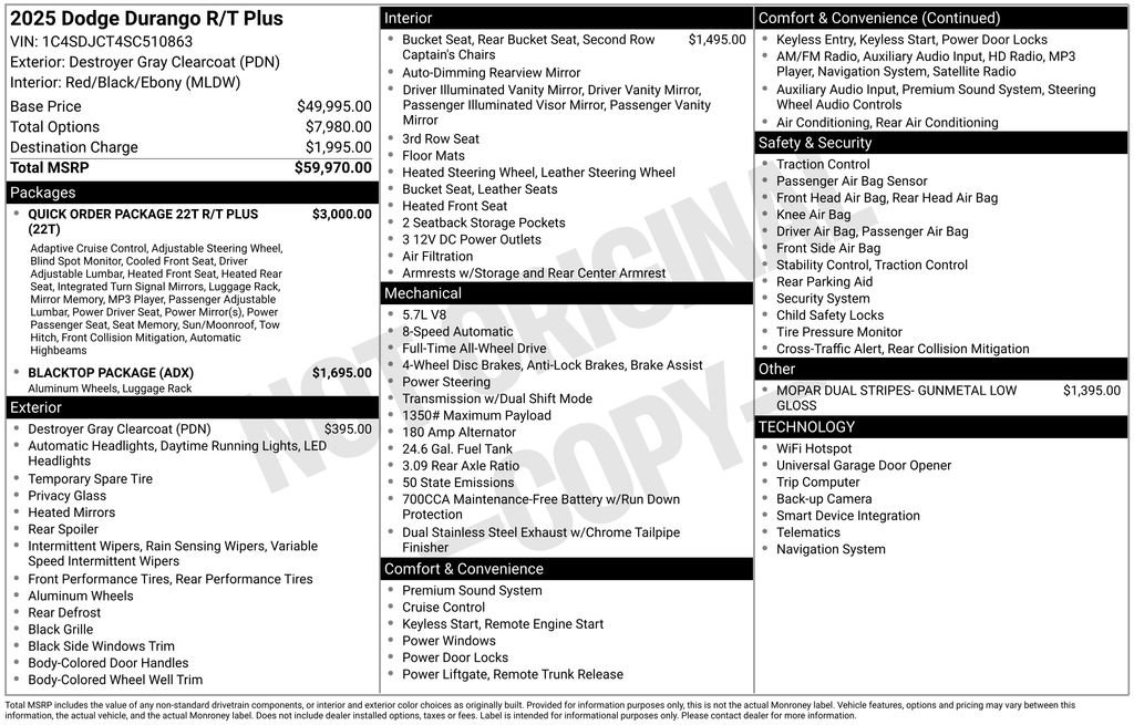 Certified 2025 Dodge Durango R/T image 46