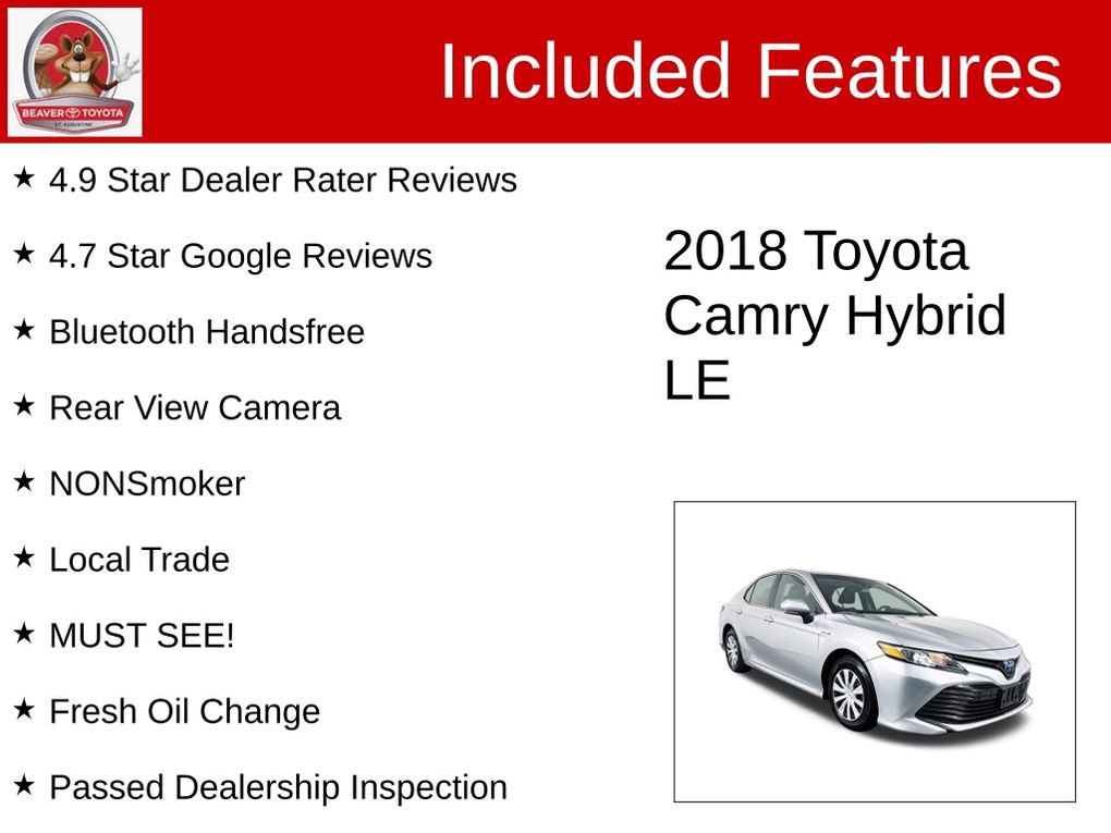 Used 2018 Toyota Camry LE w/ Audio Package image 4
