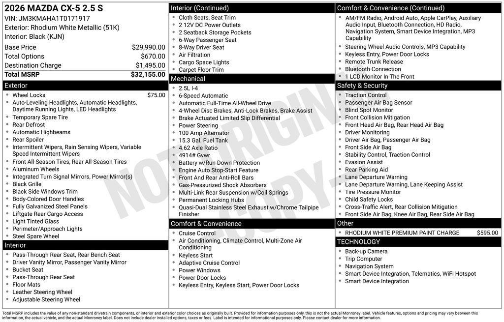 New 2026 MAZDA CX-5 AWD 2.5 S image 33