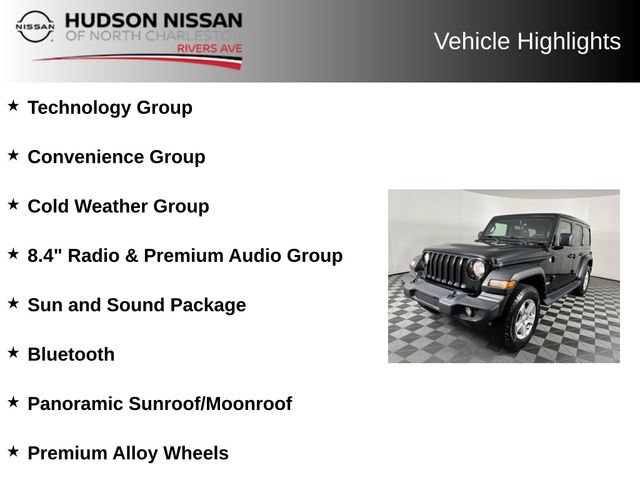 Used 2021 Jeep Wrangler Unlimited Sport w/ Sun And Sound Package AWD/4WD image 11