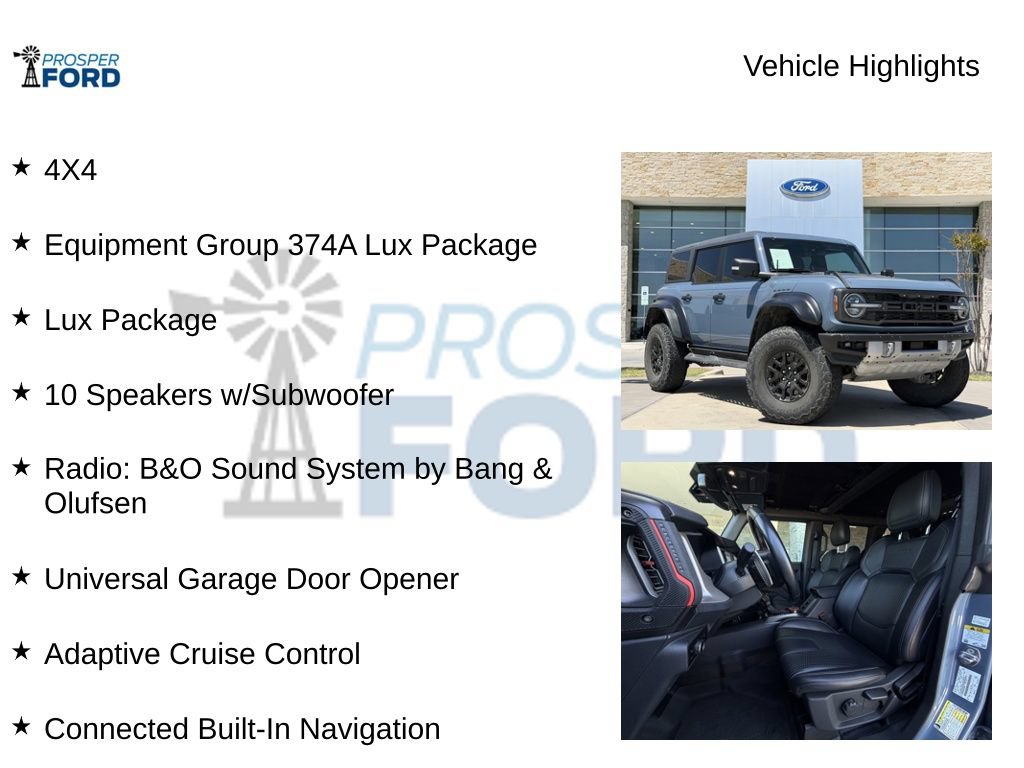Used 2023 Ford Bronco Raptor AWD/4WD image 5