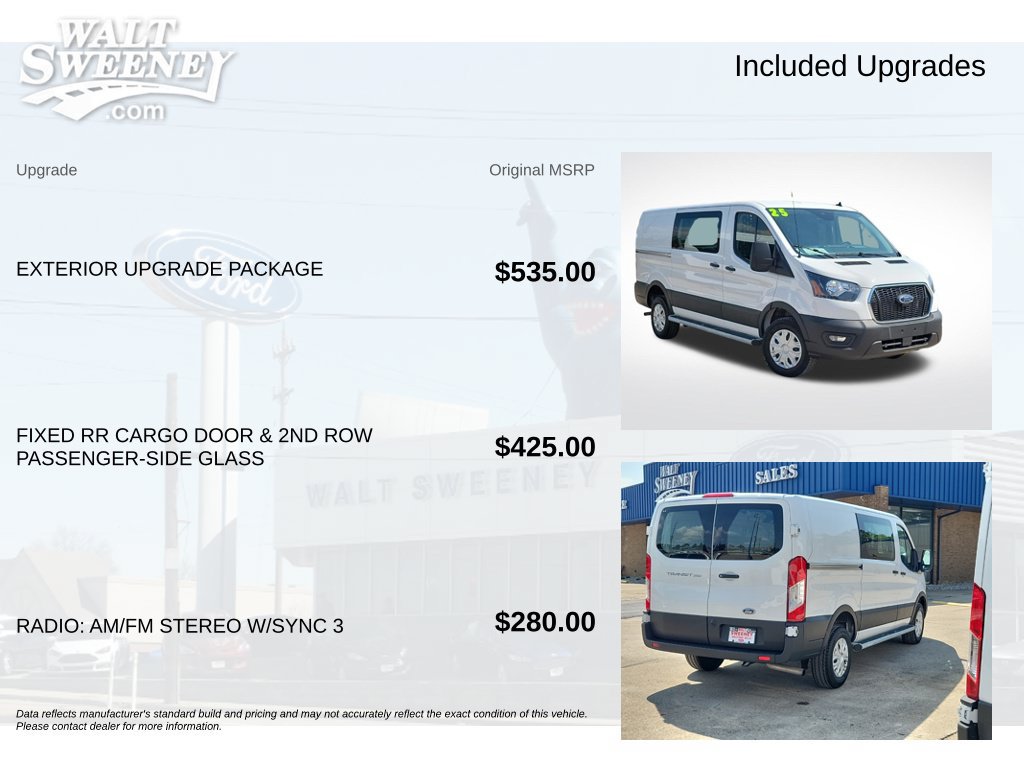Used 2025 Ford Transit 250 Low Roof w/ Exterior Upgrade Package RWD image 11