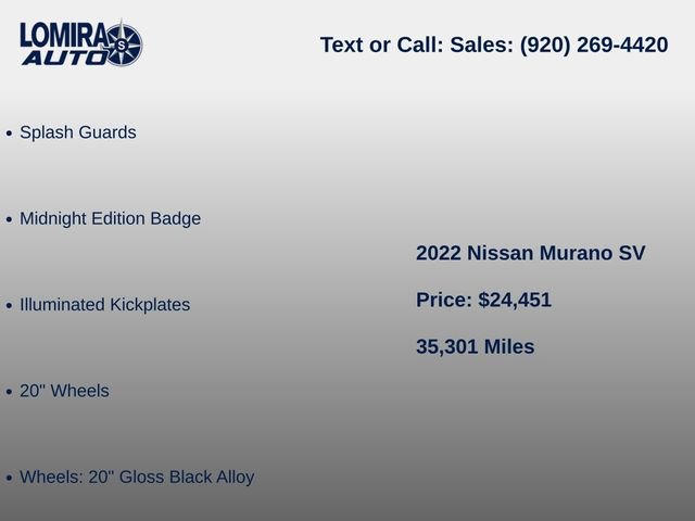 Used 2022 Nissan Murano SV AWD/4WD image 9