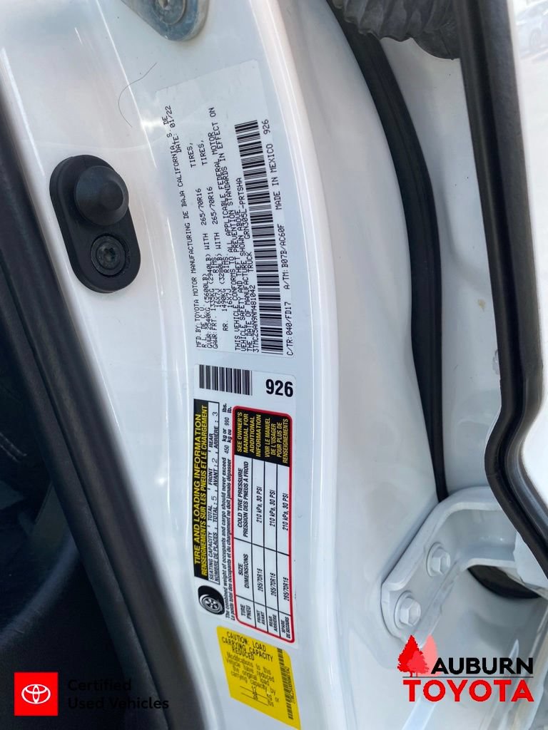 Certified 2022 Toyota Tacoma TRD Off-Road w/ Technology Package AWD/4WD image 36